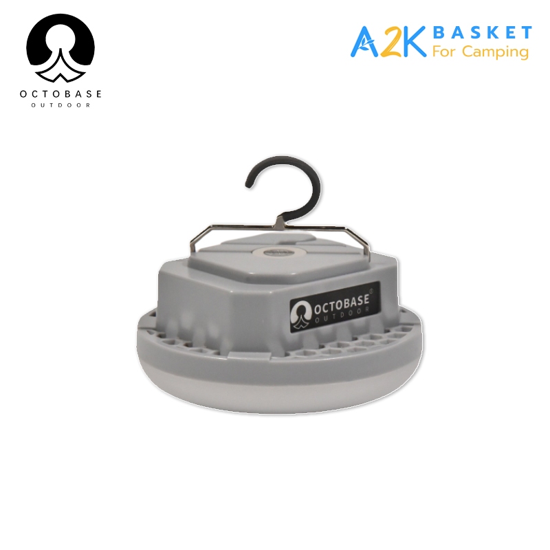โคมไฟแคมป์ปิ้ง OCTOBASE LED MINI UFO ไฟซาลาเปา ไฟในเต็นท์ ชาร์จ USB กัน ...