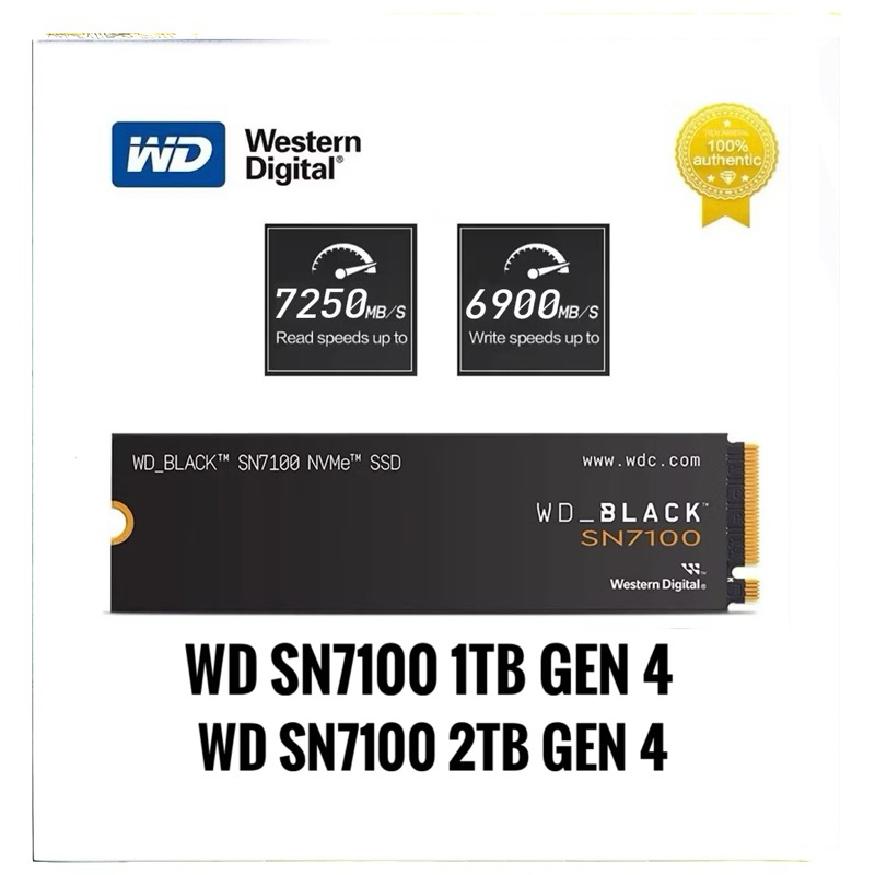 SSD WD SN7100 1TB/2TB GEN 4 M.2 NVMe | Shopee Thailand
