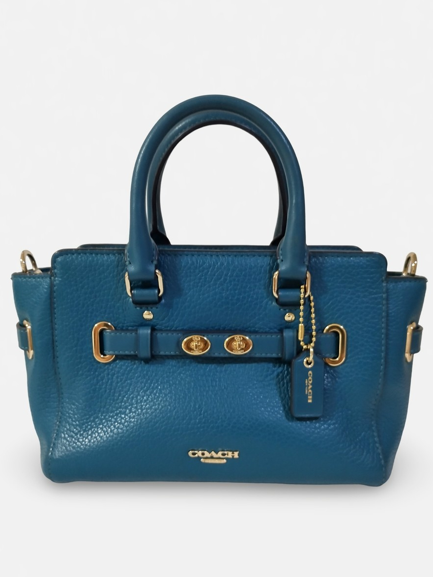 กระเป๋า COACH MINI BLAKE CARRYALL IN BUBBLE LEATHER (แท้) | Shopee Thailand