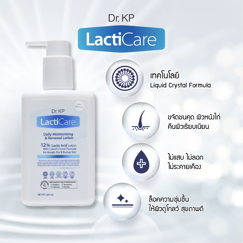 แพ็คคู่ Dr.KP โลชั่นรักษาขนคุด ผิวแห้ง ผลัดเซลล์ผิวอย่างอ่อนโยน ...