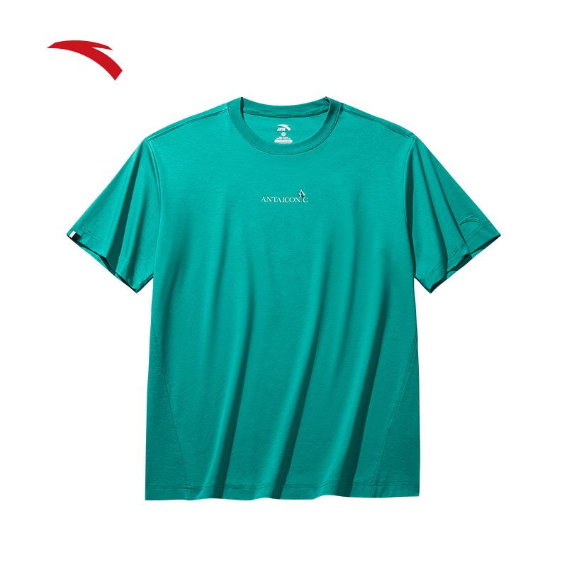 ANTA X Wang YiBo] ICONIC เสื้อยืดสั้นชาย 1525B8102 Official Store
