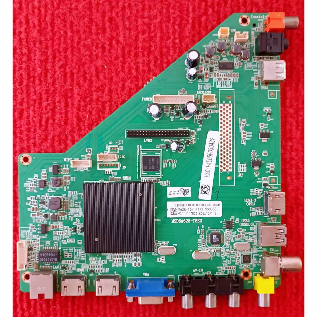 เมนบอร์ดทีวี Provision รุ่น LT-42G53 พาสบอร์ด MSD6A628-T8E3 | Shopee ...