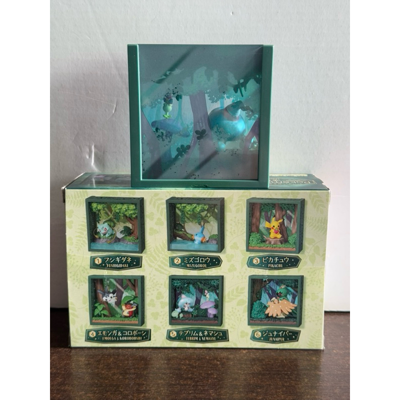 Re-ment Pokémon Frame Deep Woods Tebrim & Nemasyu Blind Box Art Toy ...