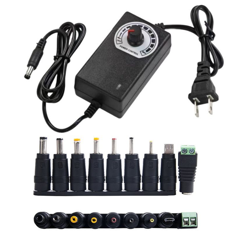 AC/DC Adjustable Adapter อะแดปเตอร์ มี8หัว อะแดปเตอร์ปลั๊กเสียบชาร์จ ...