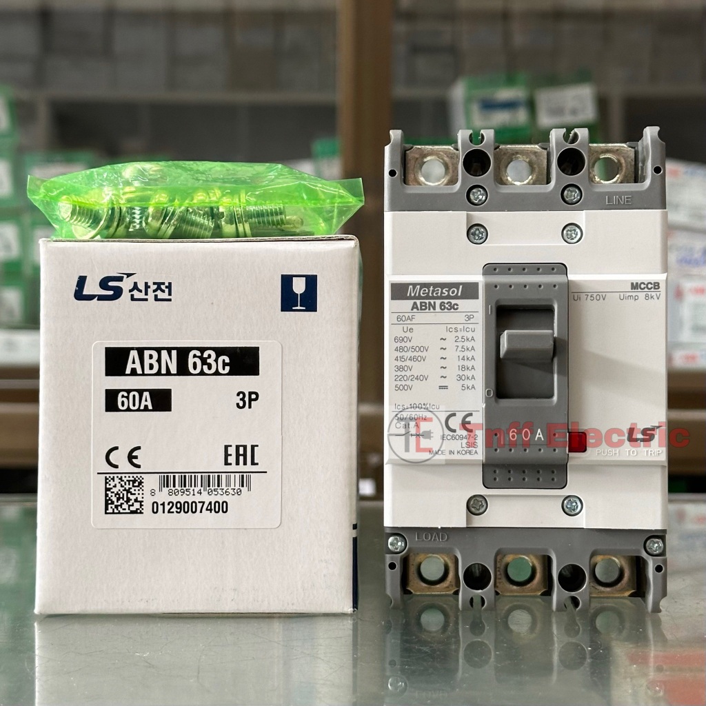 LS Electric ABN 63C 3P (60A) เซอร์กิต เบรกเกอร์ 3 โพล (Metasol ...
