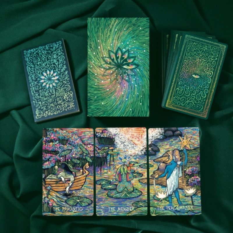 Cosma Vision Oracle ไพ่ออราเคิลขอบสีดำโฮโลแกรม ไพ่ออราเคิล Oracle card ...