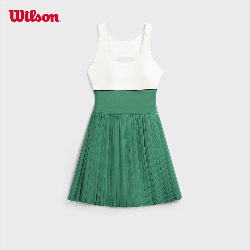 green emerald velvet dress Midtown Tennis Dress in Club Green