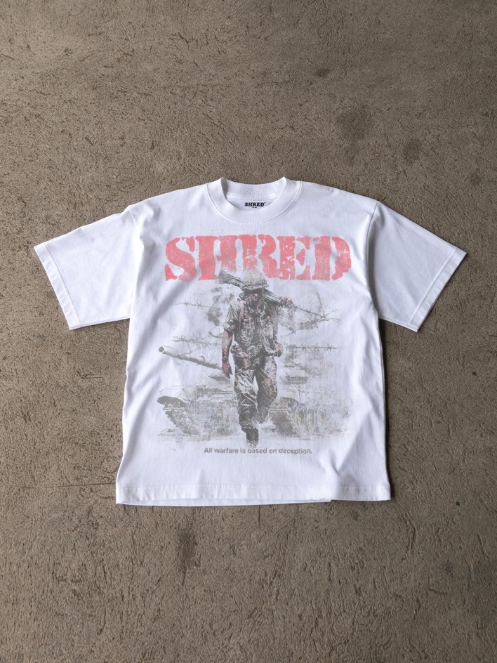 SHRED® - STOP WAR -TEES - COTTON100% - เสื้อยืดทรงโอเวอร์ไซส์ลายสงคราม ...