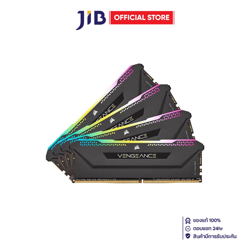 64GB (16GBx4) DDR4 3600MHz RAM (หน่วยความจำ) CORSAIR VENGEANCE PRO RGB ...