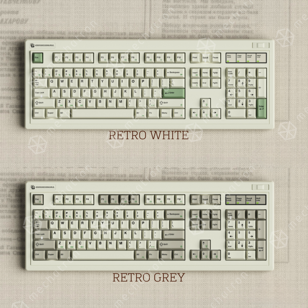 FL-ESPORTS OG104 เมคานิคอลคีย์บอร์ด Full Size RETRO ภาษาไทย ไร้สาย ...