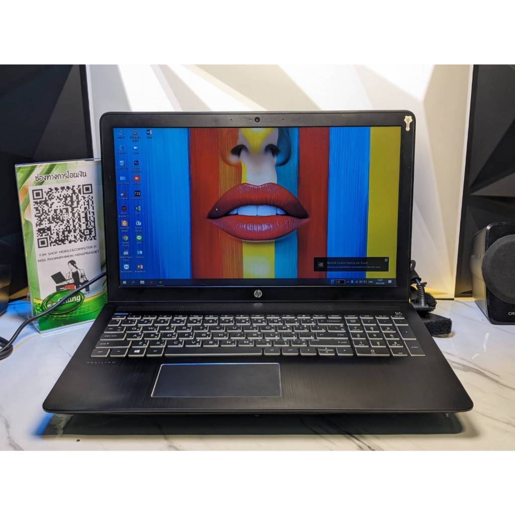 second hand notebook HP Pavilion 15-cb522TX สเปก intel Core i7-7700HQ ...
