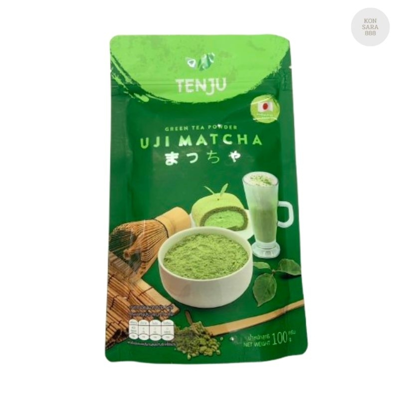 Tenju (Uji) อูจิมัทฉะ 100 กรัม ผงชาเขียวมัทฉะ นำเข้าจากญี่ปุ่น Matcha ...