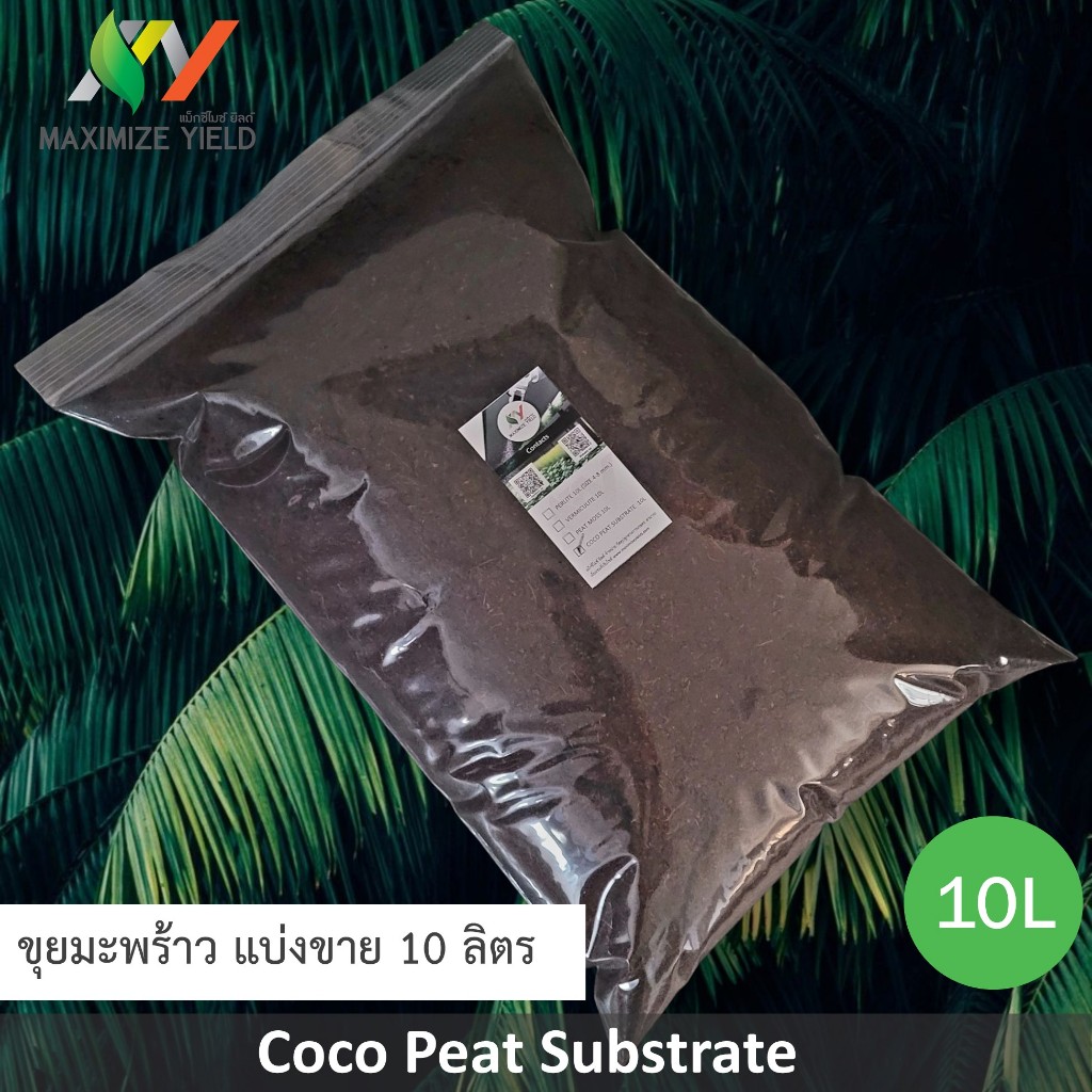 Maximize Yields ขุยมะพร้าวล้างแทนนิน แบ่งขาย 10 ลิตร ( Coco peat ...