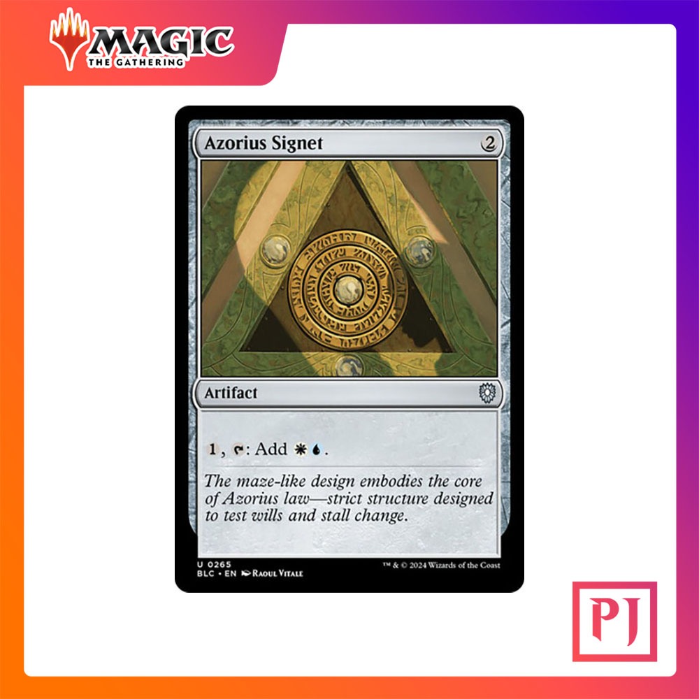 [MTG] Azorius Signet [BLC] [ARTIFACT] [UNCOM] [NORMAL] [ENG] (การ์ดเม ...