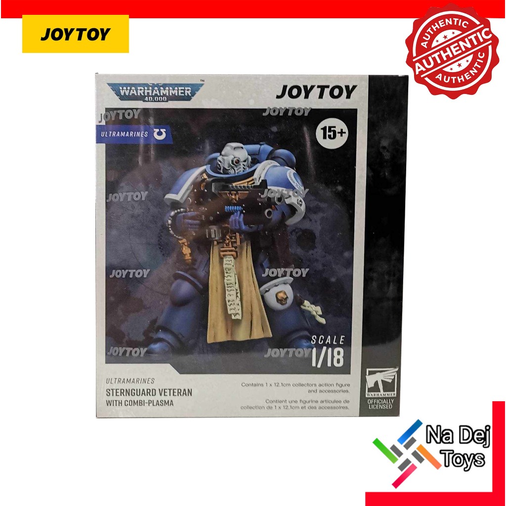 JOYTOY Warhammer 40.000 – Ultramarines Sternguard Veteraan Met Combi-plasma, Schaal 1:18, 12 Cm, Beweegbare Gewrichten, Verzamelaarsitem 15+