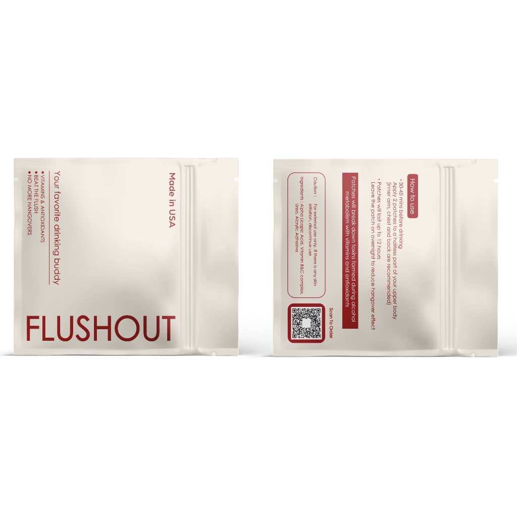 แผ่นแปะ Flushout แก้หน้าแดง แก้แฮงค์ 6 แผ่นสุดคุ้ม | Shopee Thailand