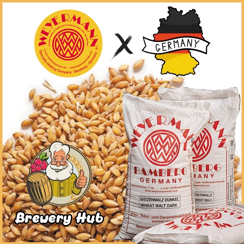มอลต์ Pilsner, Wheat, Pale Ale, Vienna, MUNICH MALT TYPE 1, CARAPILS, CARAHELL, CARAWHEAT Rye and ACIDULATED