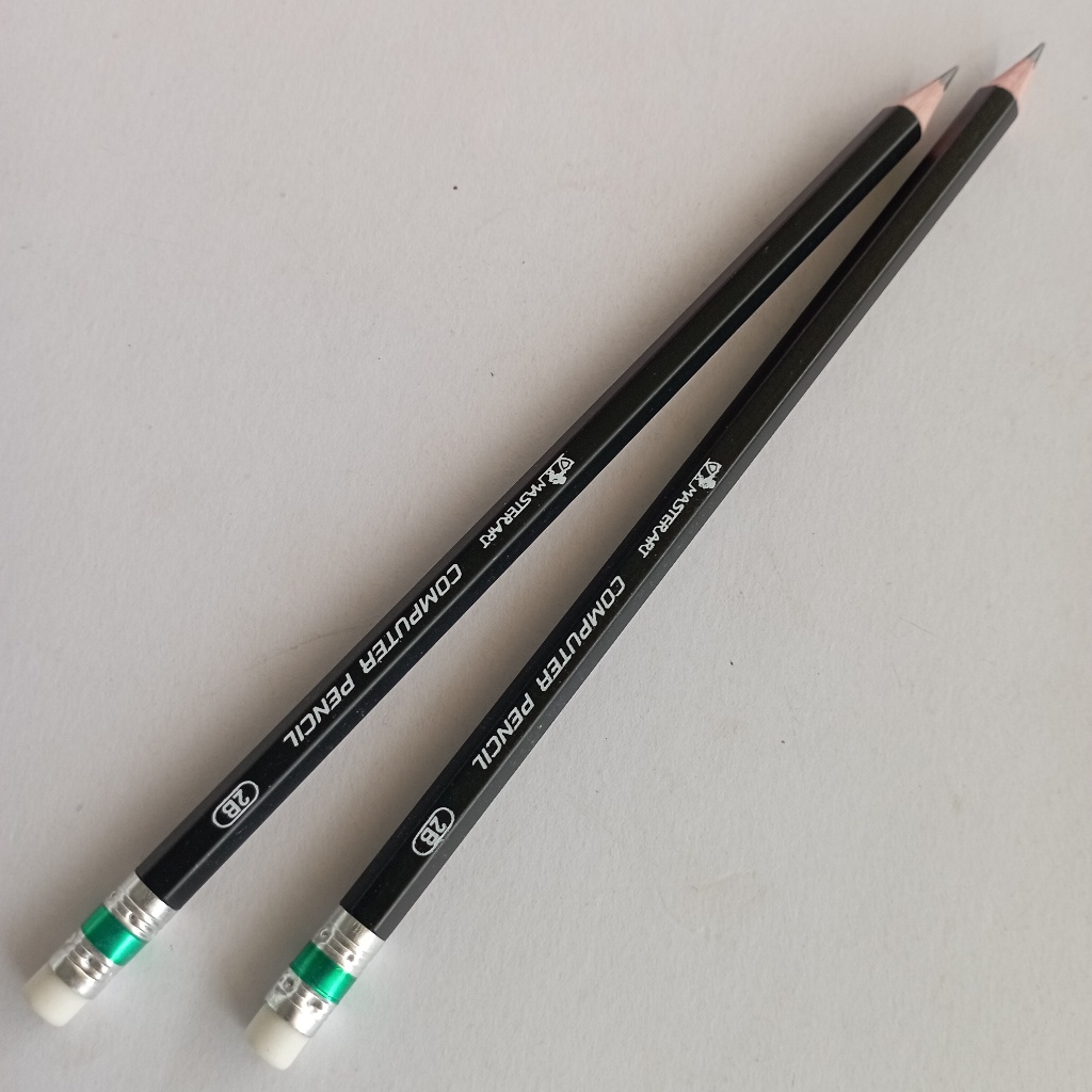 ดินสอไม้ 2B [ชุด 2 แท่ง] Master Arts computer pencil | Shopee Thailand