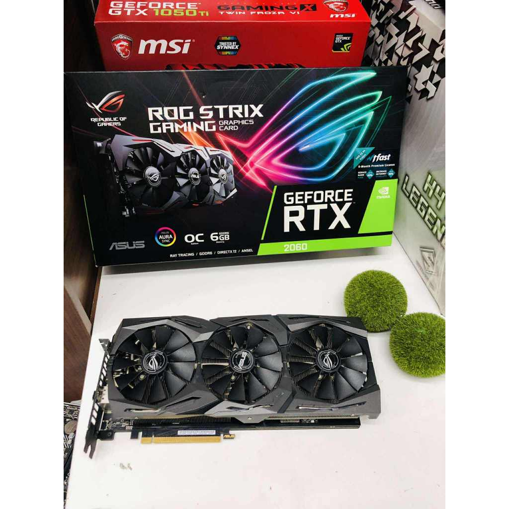 VGA (การ์ดแสดงผล) ASUS ROG STRIX RTX2060 6G GAMING 6GB GDDR6 ครบ