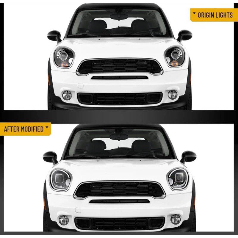 ไฟหน้า LED ตรงรุ่นสำหรับ Mini Cooper Countryman R60 Full LED ไฟหน้า ...