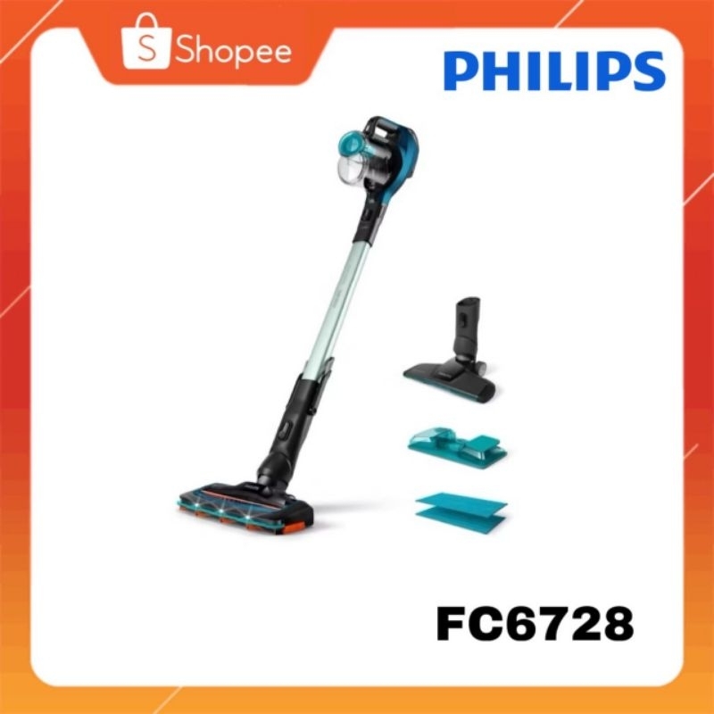 Philips Stick Vacuum Cleaner รุ่น FC6728 เครื่องดูดฝุ่นไร้สาย ดูดพร้อม ...