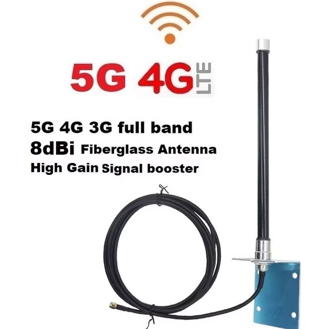 เสาอากาศ 5G 4G 8dBi Fiberglass High Gain Signal Booster Outdoor Base ...