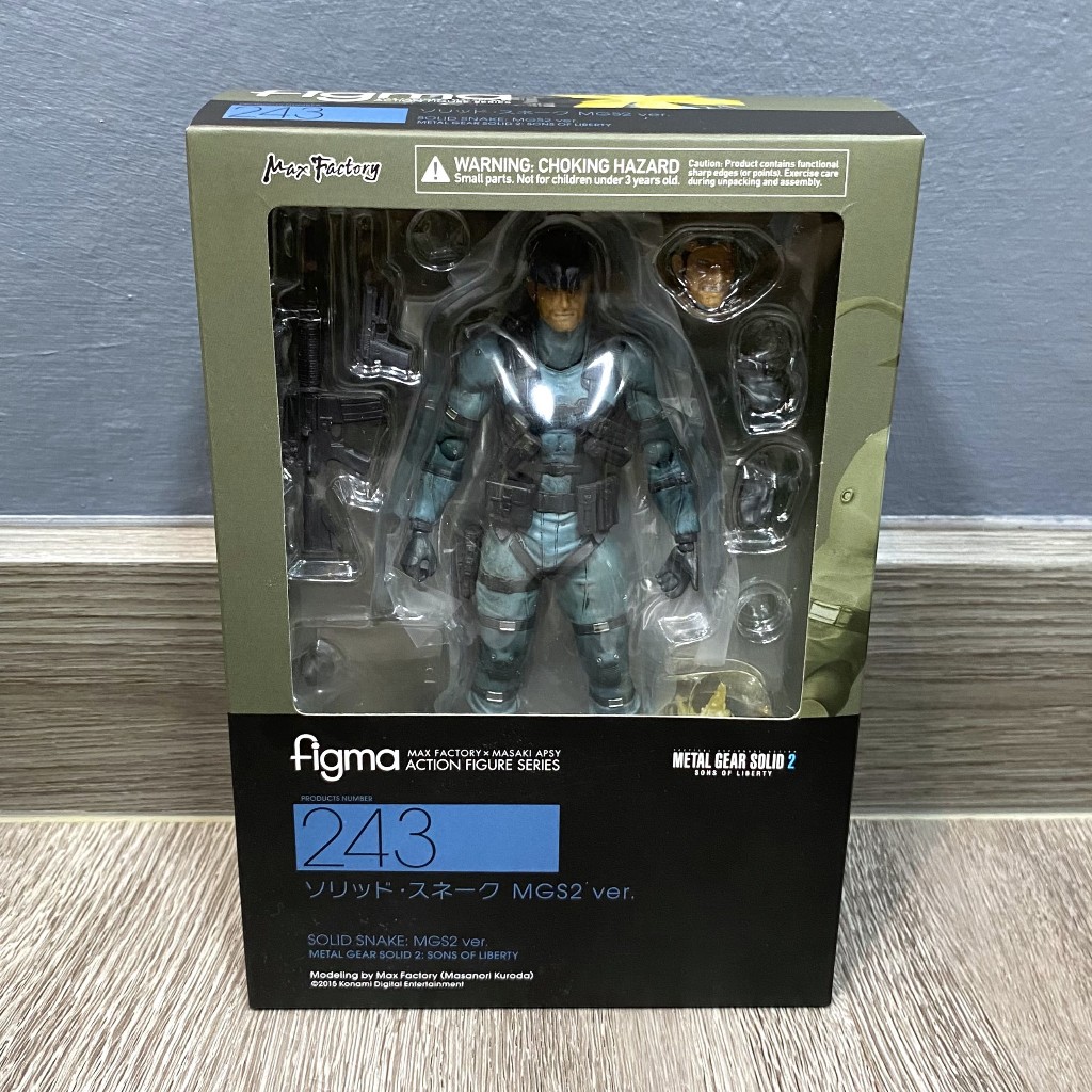 (ของแท้) Figma 243 Metal Gear Solid 2 - Solid Snake - 1:12 (มีสินค้า ...