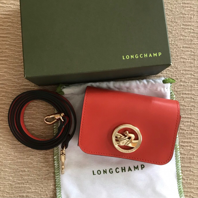 พร้อมส่ง ** Longchamp Boxtrot Mini Pouch พร้อมสายสะพายข้าง | Shopee ...