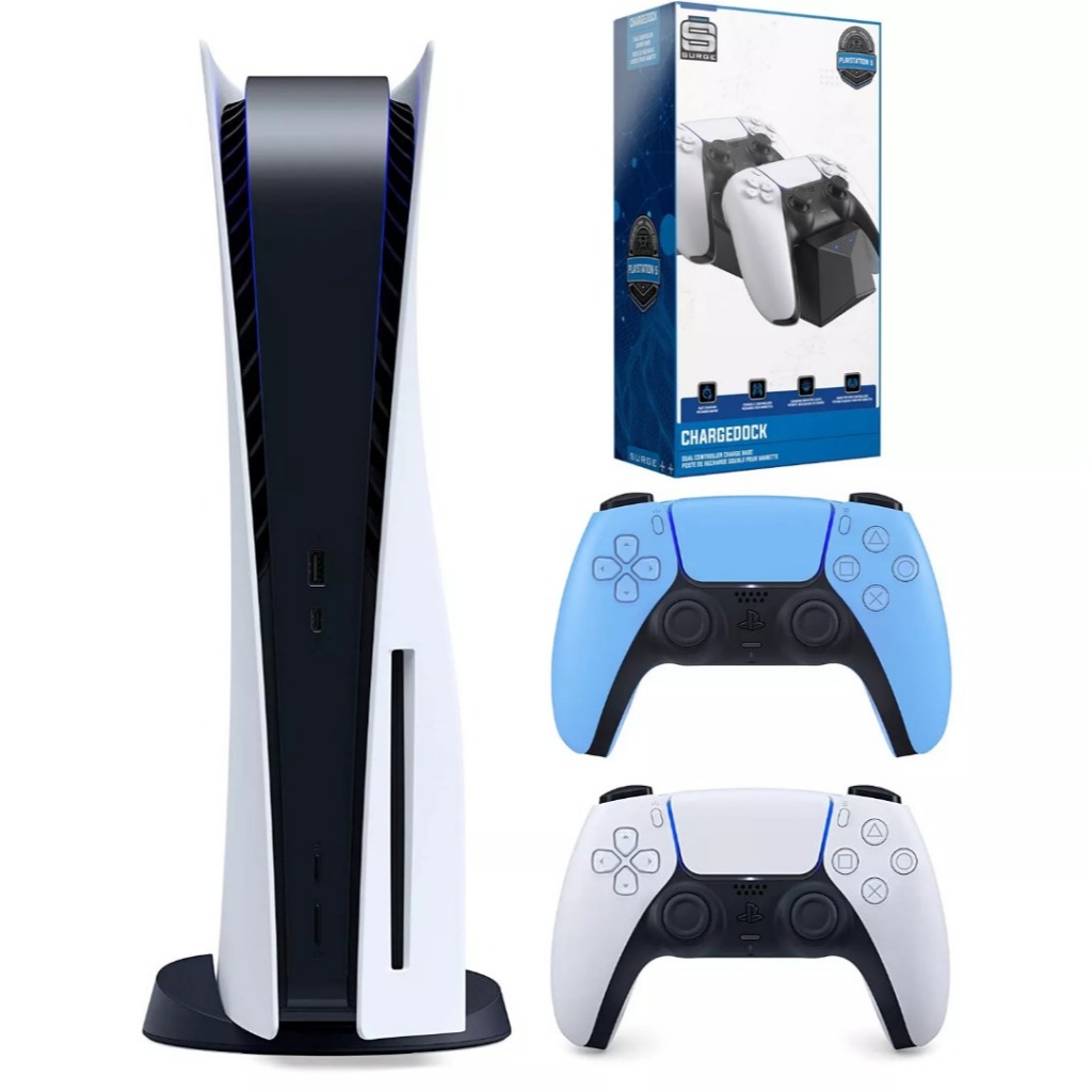 Sony PlayStation 1TB Disc with 2 Extra Controller and Dual Charging ...
