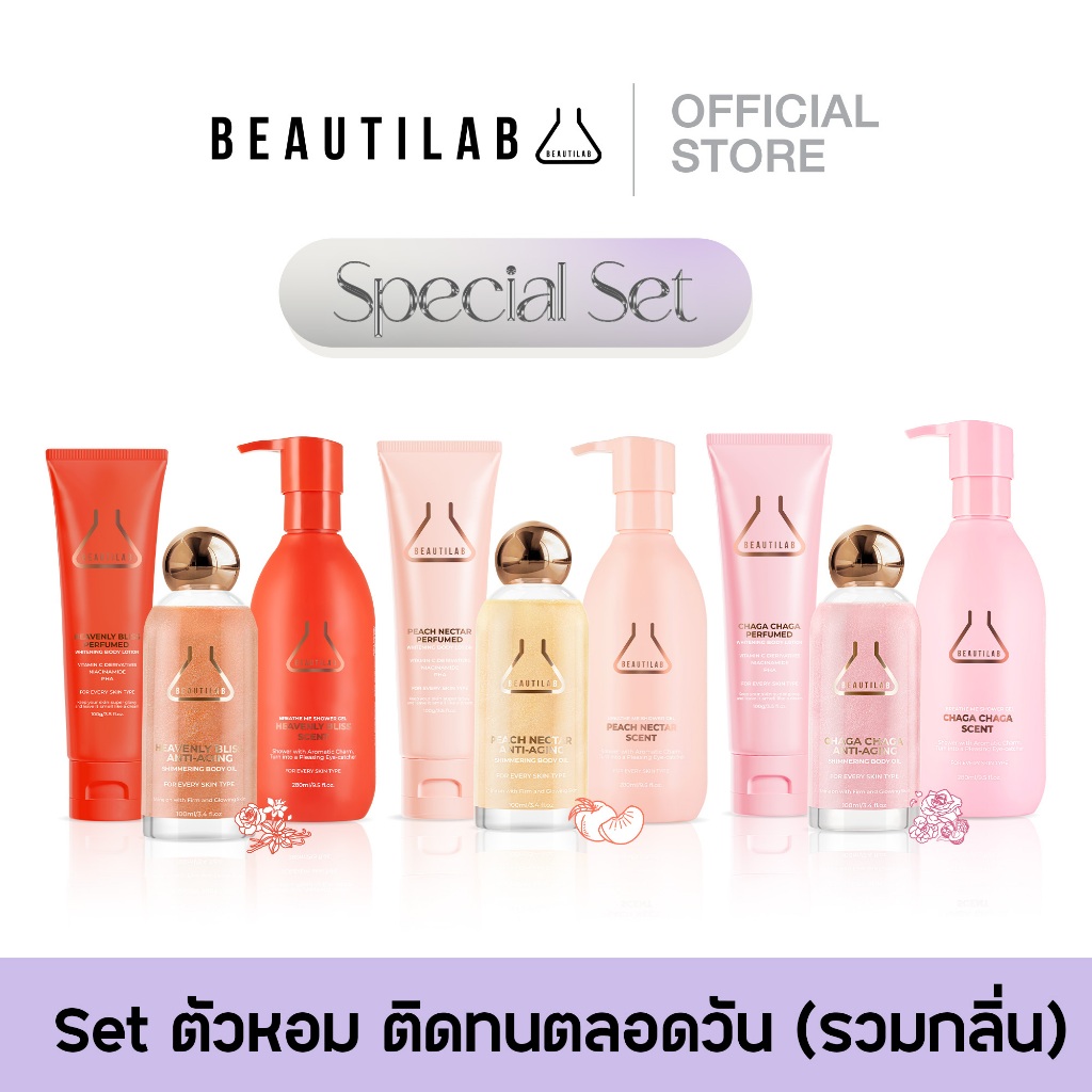 BEAUTILAB Perfumed Special Set ตัวหอม ติดทนตลอดวัน กลิ่นน้ำหอมพรีเมี่ยม ...