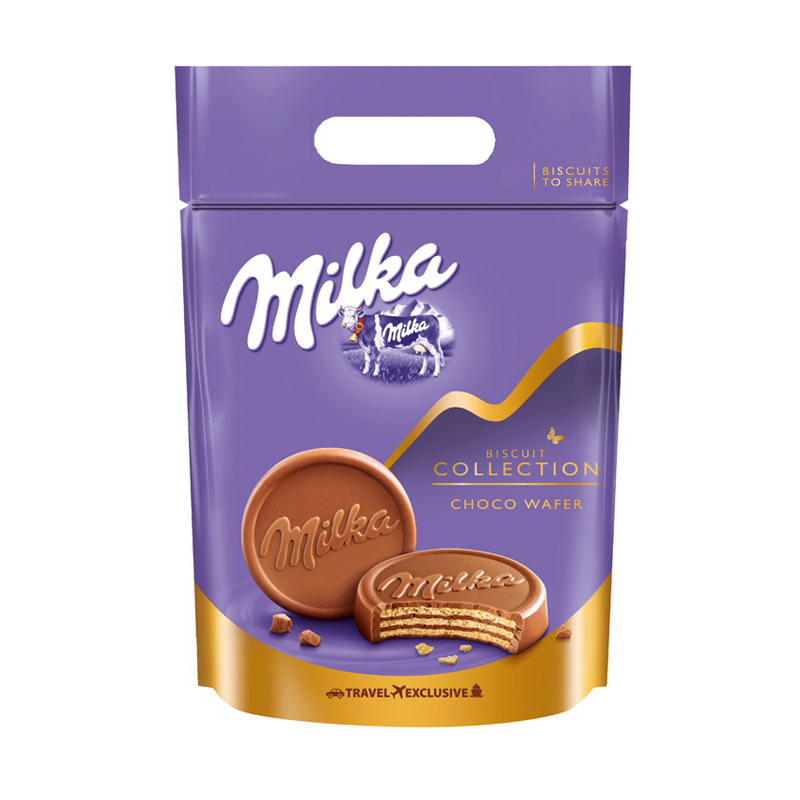 Milka Biscuit Collection Choco Wafer Pouch, 300g | Shopee Thailand