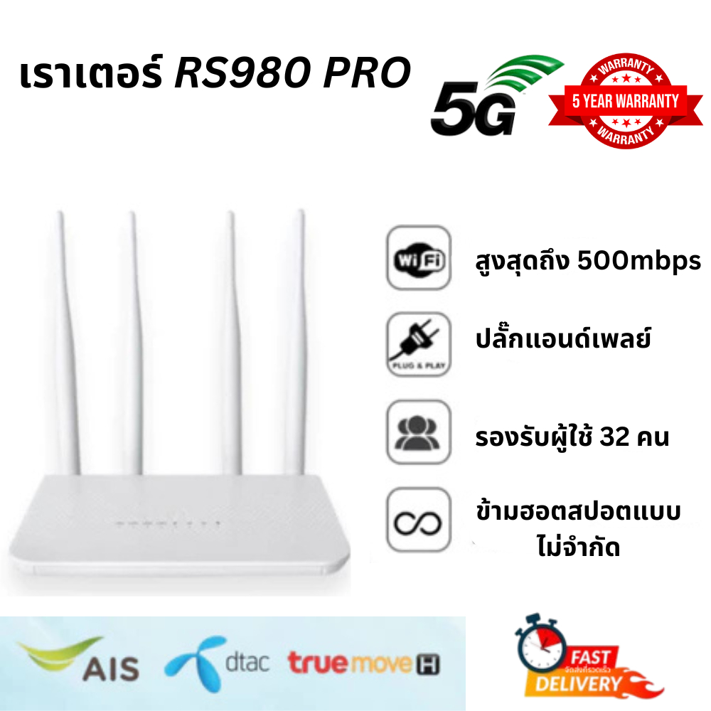 RS980+ Pro ดัดแปลงโมเด็มเราเตอร์ 5G LTE CPE ปลดล็อคฮอตสปอตไม่จำกัด Wifi ...
