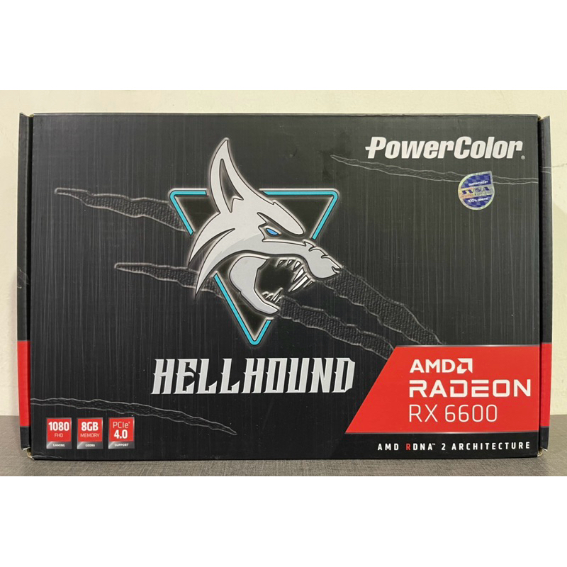 VGA (การ์ดแสดงผล) POWER COLOR HELLHOUND AMD RADEON RX 6600 8GB GDDR6 ...