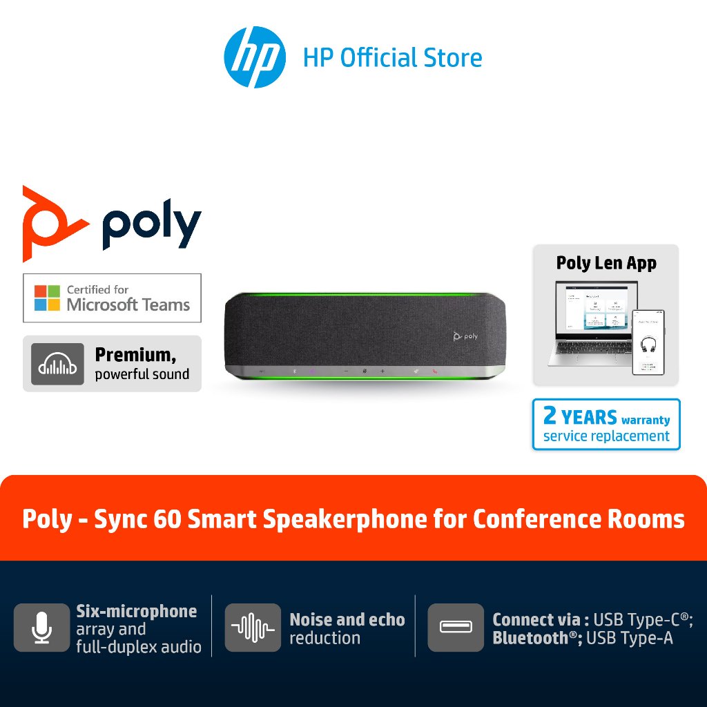 Poly Sync 60 Microsoft Teams Certified Speakerphone | Shopee Thailand