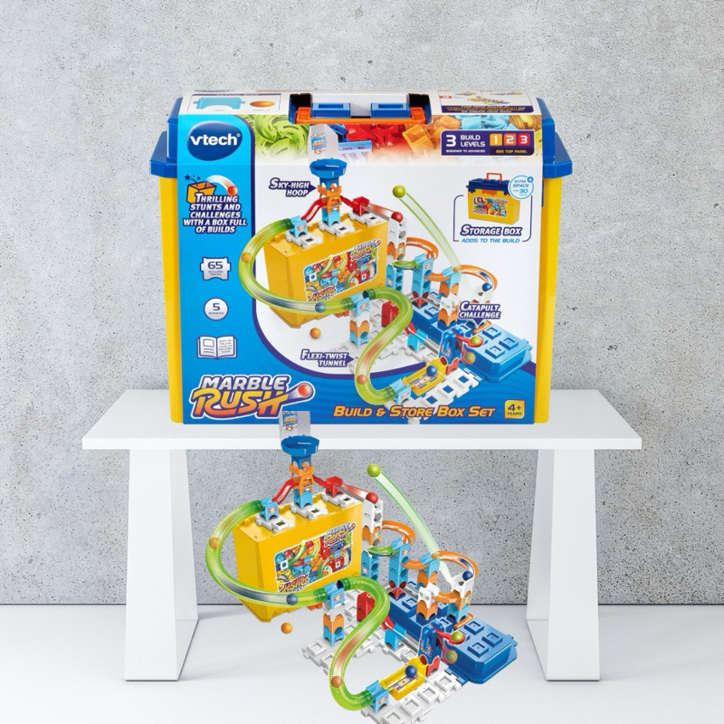 VTech - Marble Rush, Ball Circuit Build & Store Box Set M400 ...