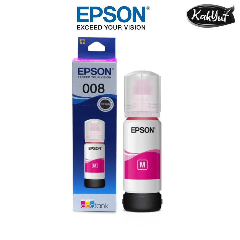 หมึก EPSON 008 ของแท้ ตัวเลือก 4 สี(พร้อมกล่อง)008 หมึกเติมเครื่องพิมพ์ ...