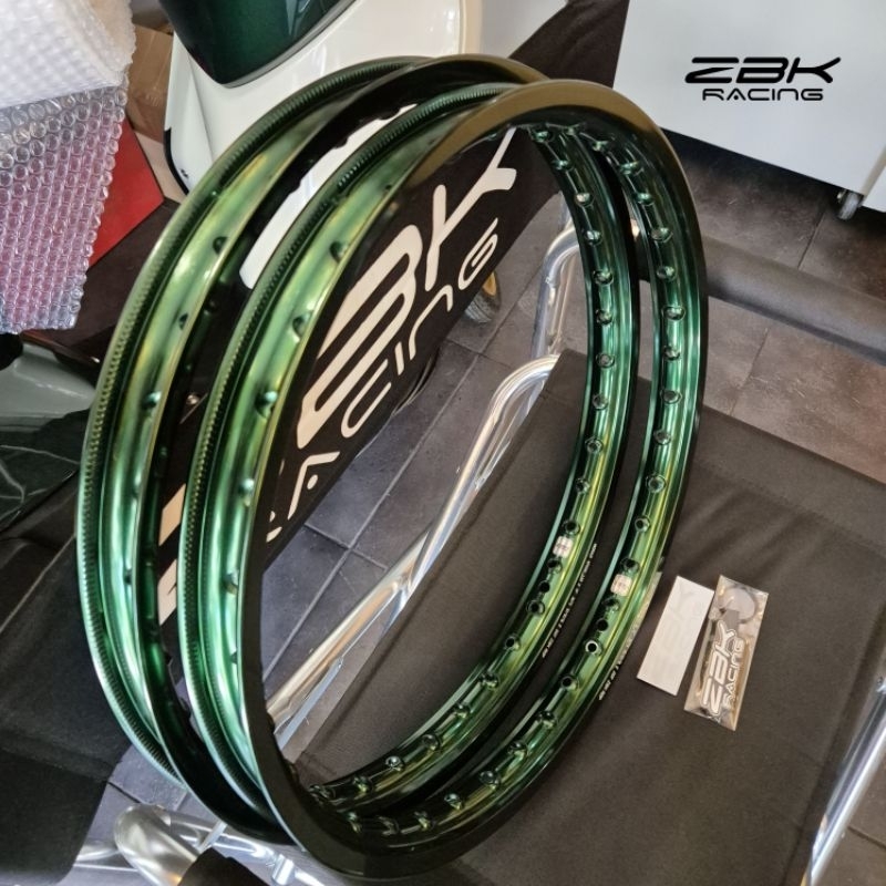 ล้อ MORAD SPAIN (หลังเต่า) #ZBK 1.2×17/17 #สีเขียวZBK แถมฟรีพวงกุญแจ ...