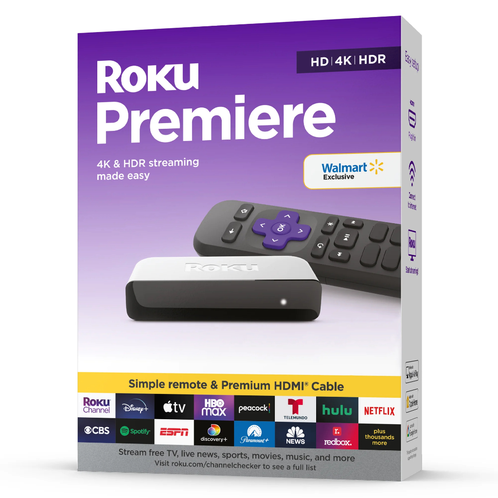 Roku Premiere | 4K/HDR Streaming Media Player Wi-Fi® Enabled with ...