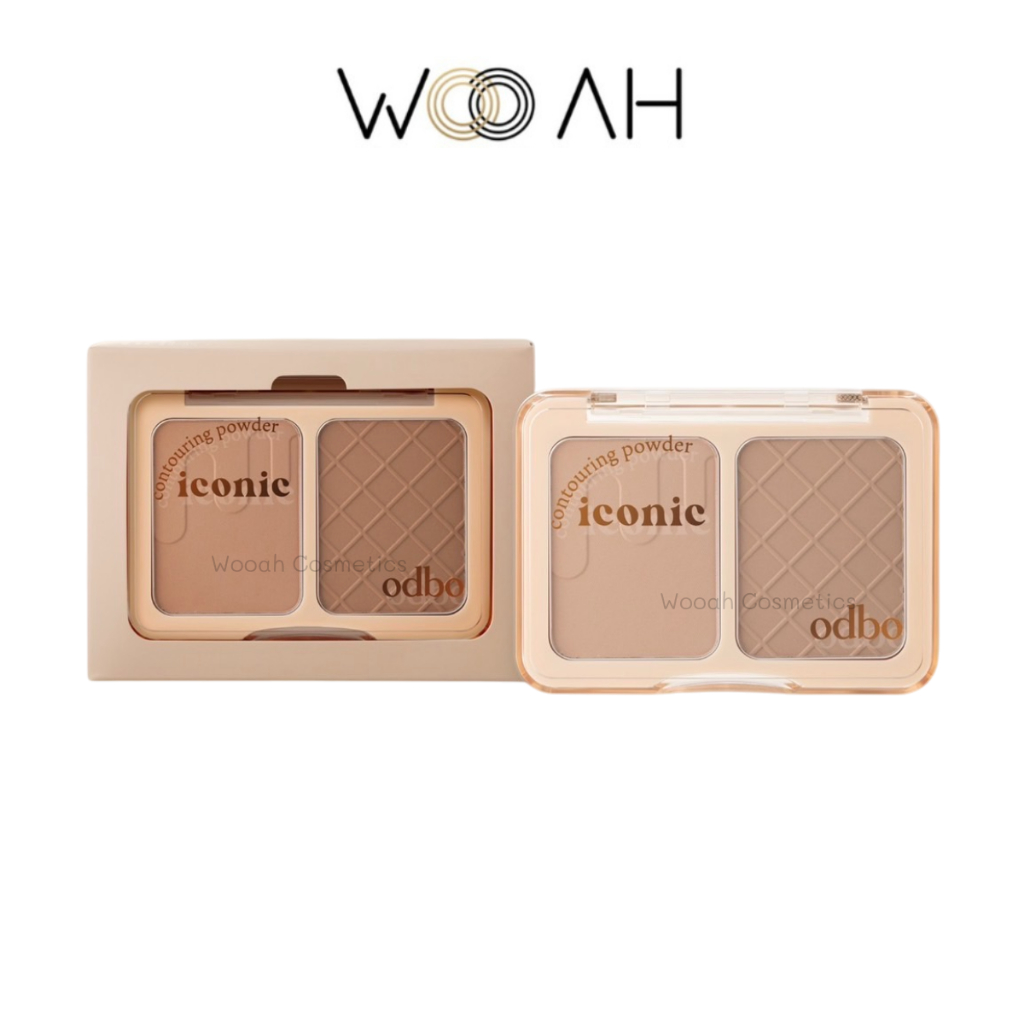 odbo Iconic Contouring Powder พาเลท คอนทัวร์ 2 เฉดสี โอดีบีโอ เฉดดิ้ง ...