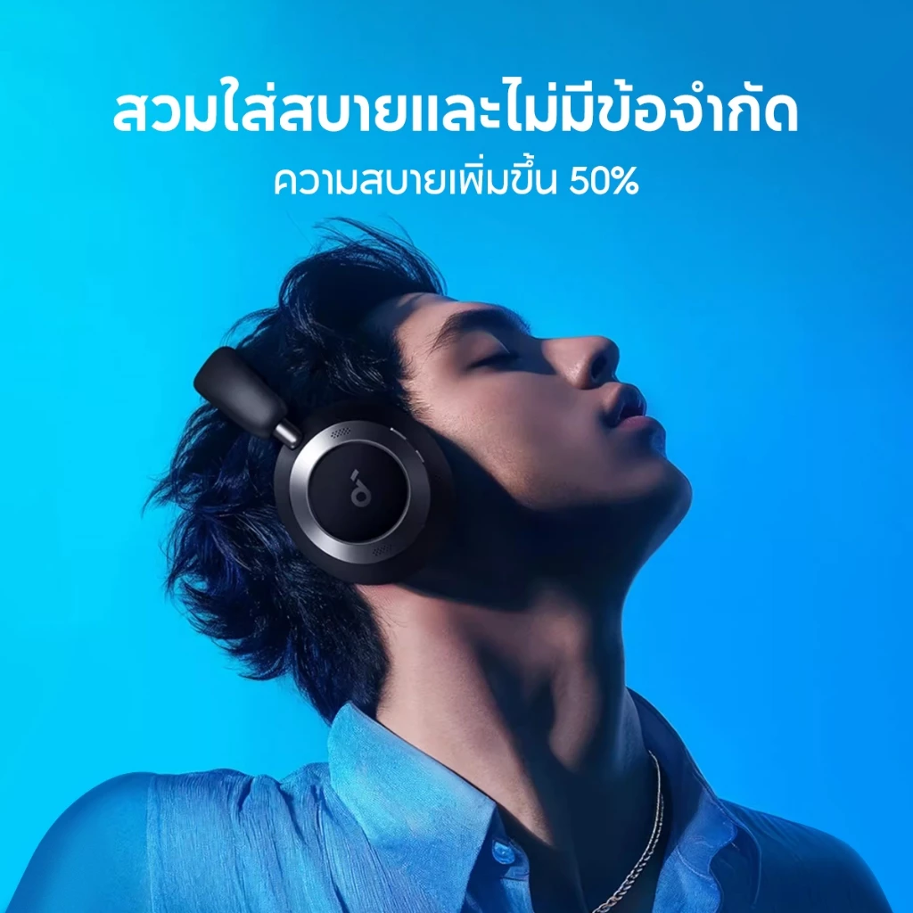 SOUNDCORE Space One Pro Foldable Over-Ear Headphones หูฟังบลูทูธไร้สาย หูฟังตัดเสียงรบกวน หูฟังไร้สาย Adaptive ANC A3062