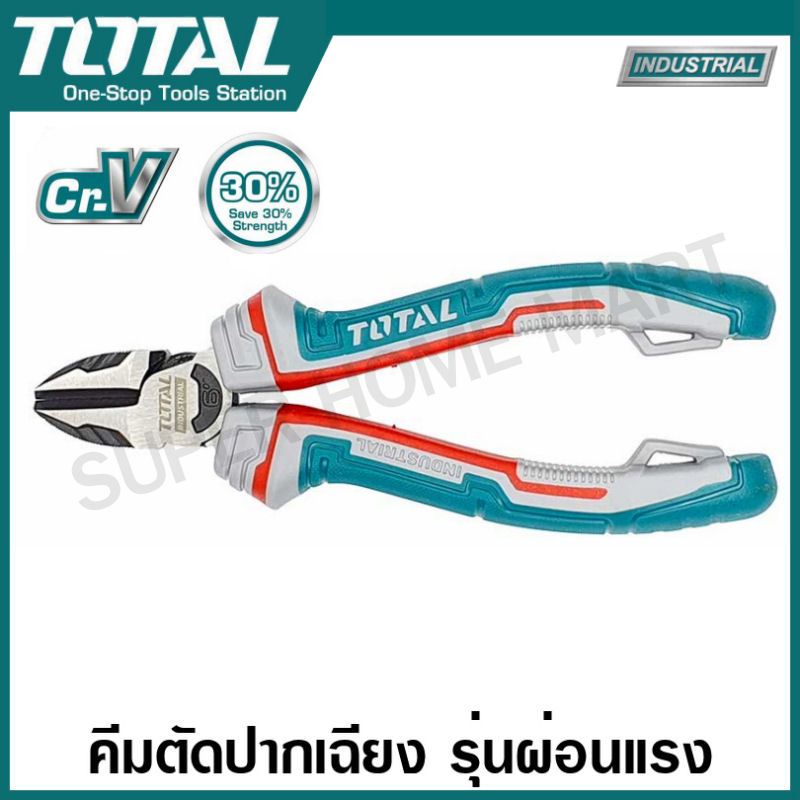 Total Tools High Leverage Diagonal Cutting Pliers 160mm6 Inch Tht230606s main image 1