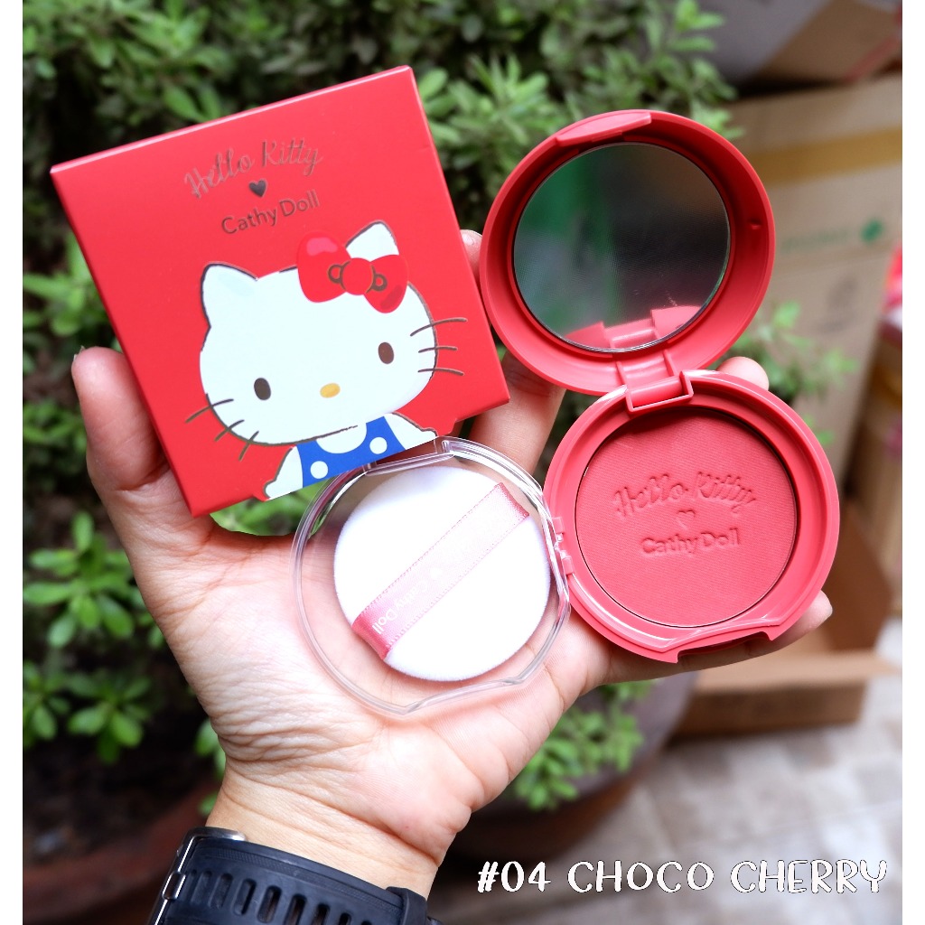 Hello kitty บลัชออนคิตตี้ 04【EXP:25.05.2025】Cathy Doll Cotton Shine ...