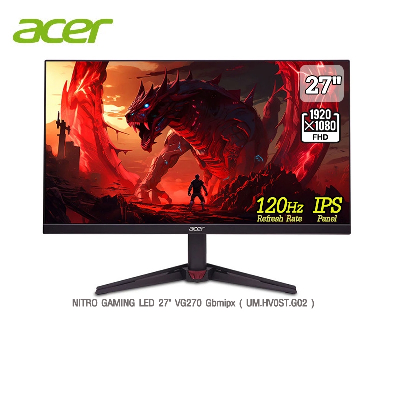 ACER MONITOR NITRO GAMING LED27&quot; VG270 Gbmipx ( UM.HV0ST.G02 )