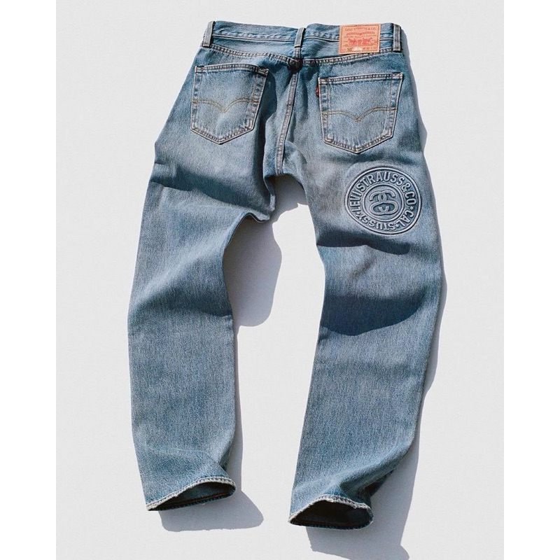 33■STUSSY & LEVI'S EMBOSSED 501 JEAN Stussy x Levi's Embossed 501 Jean Indigo | Shopee Thailand
