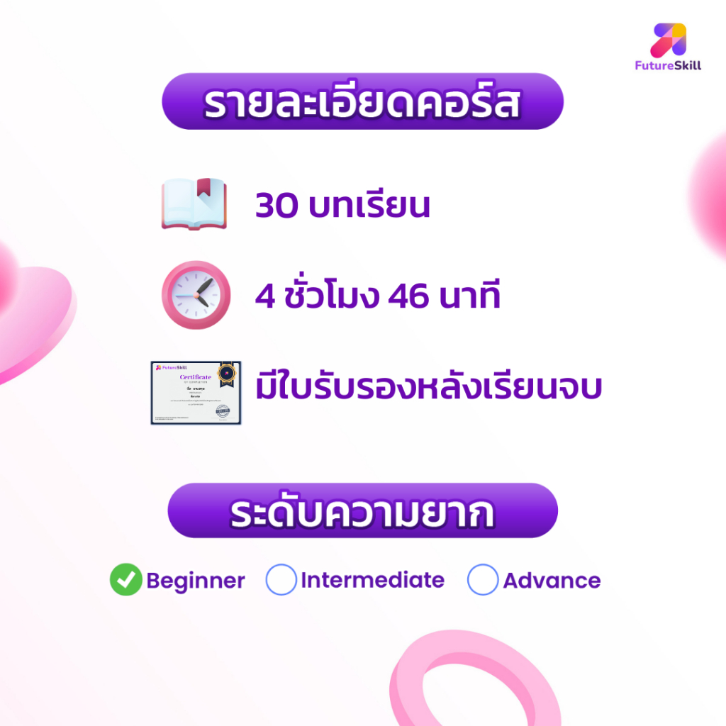 FutureSkill E-Book + คอร์สเรียนออนไลน์ | สร้างวีทูบเบอร์ตัวละคร ...