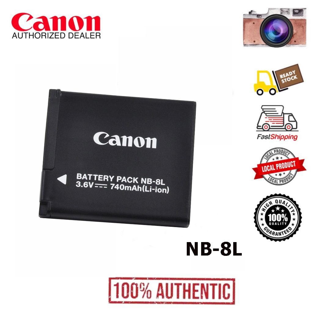 Caricabatteria (Auto/Corrente) per Canon NB-8L / PowerShot A2200, A3200 IS, A3300 IS, A3350 IS