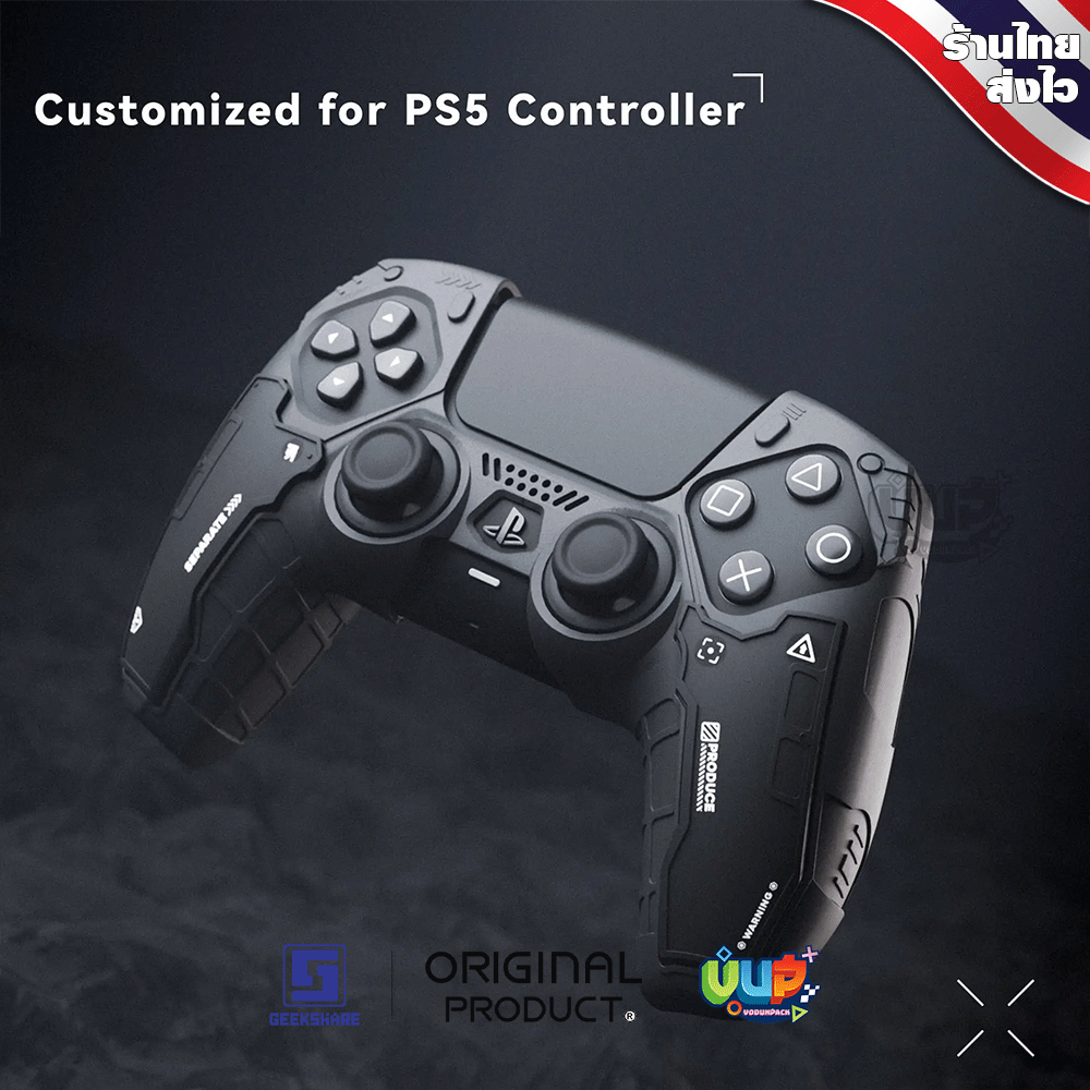 [GeekShare™] ซิลิโคนจอย PS5 Black Geometric G.S.TAC Silicone Joy คุณภาพ ...