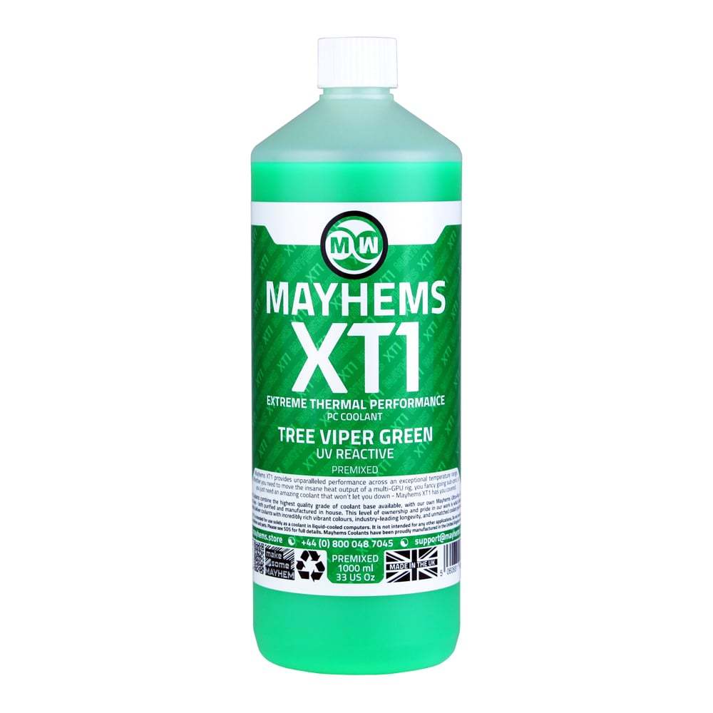 COOLANT (น้ำยาหล่อเย็น) MAYHEMS XT1 PREMIX TREE VIPER GREEN | Shopee ...