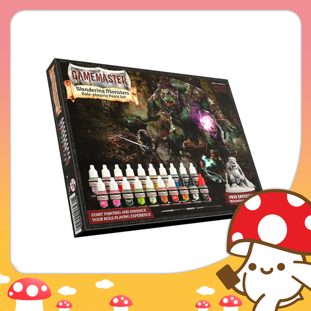 The Army Painter GameMaster Wilderness Adventures - Set Peinture 15x18ml + Figurine + Pinceau Pour Jeux De Rôle