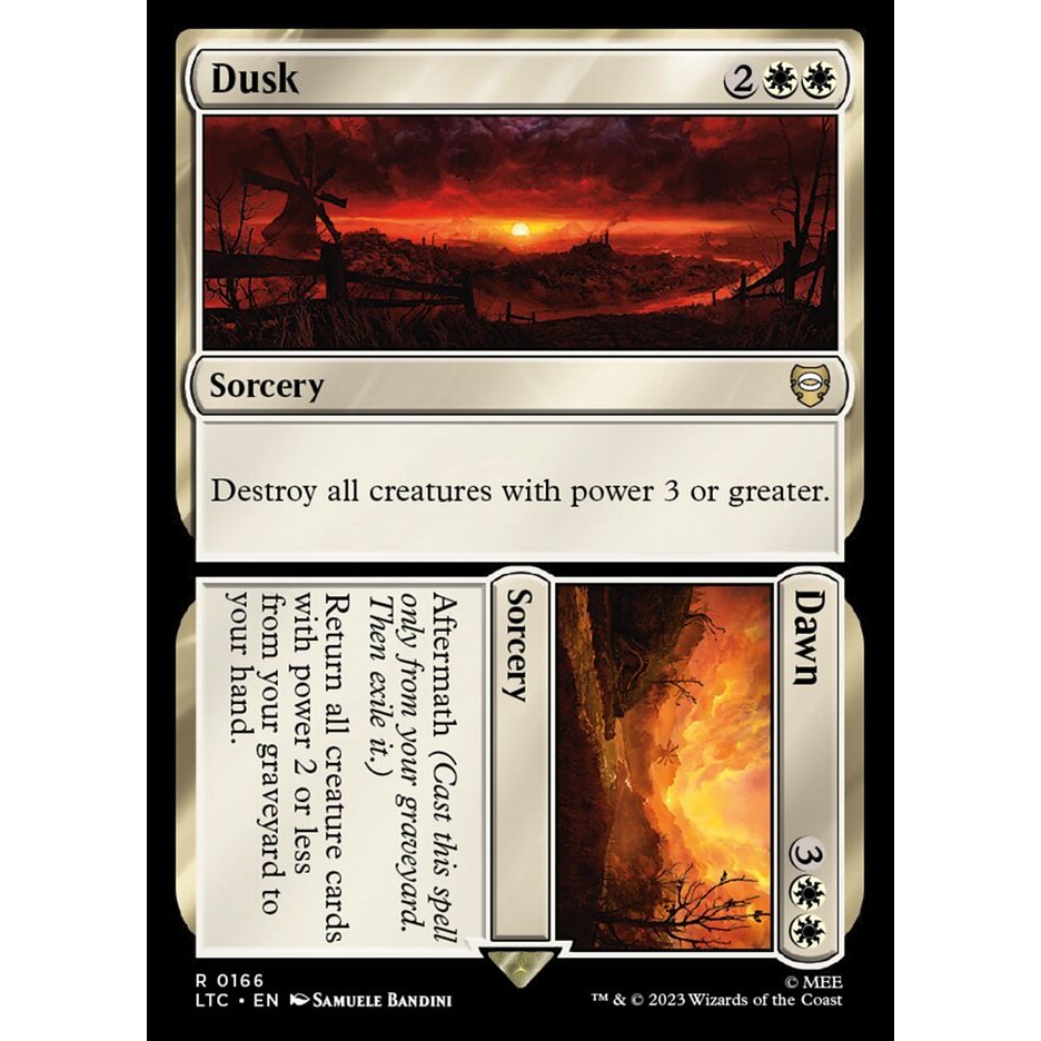 Dusk // Dawn LTC Tales of Middle-earth Commander การ์ด Magic the ...